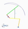 Six bar linkage. RRR kinematic chain connected in parallel with a four bar linkage -1 (Variant 10)_ProE