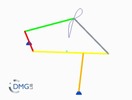 Six bar linkage. RRR kinematic chain connected in parallel with a four bar linkage -1 (Variant 11)_ProE