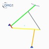Six bar linkage. RRR kinematic chain connected in parallel with a four bar linkage -3 (Variant 7)_ProE