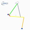 Six bar linkage. RRR kinematic chain connected in parallel with a four bar linkage -3 (Variant 14)_ProE