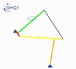 Six bar linkage. RRR kinematic chain connected in parallel with a four bar linkage -3 (Variant 17)_ProE