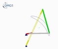 Six bar linkage. RRR kinematic chain connected in parallel with an inverted slider crank -1 (Variant 16)_ProE