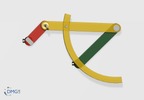 inverted slider-crank mechanism, development from the crank-rocker mechanism