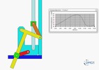 Six bar linkage. Inverted slider crank in series with a slider crank –2 (Variant 8)_SolidWorks