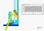 Six bar linkage. Inverted slider crank in series with a slider crank –2 (Variant 9)_SolidWorks