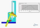Six bar linkage. Inverted slider crank in series with a slider crank –2 (Variant 10)_SolidWorks