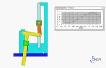Six bar linkage. Inverted slider crank in series with a slider crank –2 (Variant 12)_SolidWorks