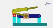 Six bar linkage. Slider crank kinematic chain connected in parallel with a slider crank  -3 (Variant 4)_SolidWorks
