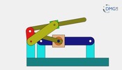 Six bar linkage. Slider crank kinematic chain connected in parallel with a slider crank  -3 (Variant 7)_SolidWorks