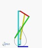 Six bar linkage. Slider crank kinematic chain connected in parallel with an inverted slider crank -2 (Variant 1)_SolidWorks