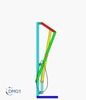 Six bar linkage. Slider crank kinematic chain connected in parallel with an inverted slider crank -2 (Variant 2)_SolidWorks