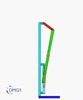 Six bar linkage. Slider crank kinematic chain connected in parallel with an inverted slider crank -2 (Variant 3)_SolidWorks