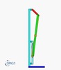 Six bar linkage. Slider crank kinematic chain connected in parallel with an inverted slider crank -2 (Variant 4)_SolidWorks