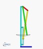 Six bar linkage. Slider crank kinematic chain connected in parallel with an inverted slider crank -2 (Variant 7)_SolidWorks