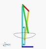 Six bar linkage. Slider crank kinematic chain connected in parallel with an inverted slider crank -2 (Variant 8)_SolidWorks