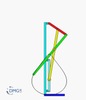 Six bar linkage. Slider crank kinematic chain connected in parallel with an inverted slider crank -2 (Variant 10)_SolidWorks