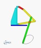 Six bar linkage. Inverted slider crank kinematic chain connected in parallel with a four bar linkage -2 (Variant 18)_SolidWorks