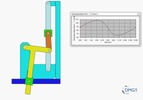 Six bar linkage. Inverted slider crank in series with a slider crank –2 (Variant 3)_SolidWorks