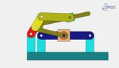 Six bar linkage. Slider crank kinematic chain connected in parallel with a slider crank  -3 (Variant 1)_SolidWorks
