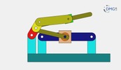 Six bar linkage. Slider crank kinematic chain connected in parallel with a slider crank  -3 (Variant 2)_SolidWorks